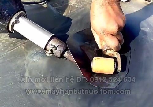 Máy hàn bạt HDPE cầm tay dsh a - hàn bạt ao nuôi tôm