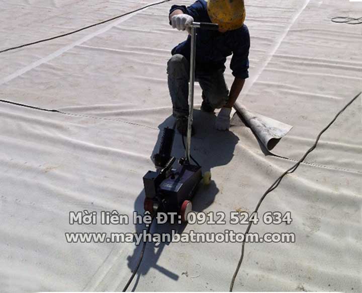 Máy hàn màng nhựa chống thấm, hàn vải địa kỹ thuật Weldy Foiler ETL